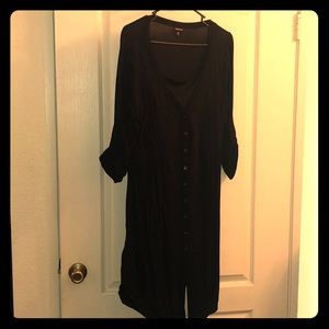 Button Down Black Dress Torrid 00